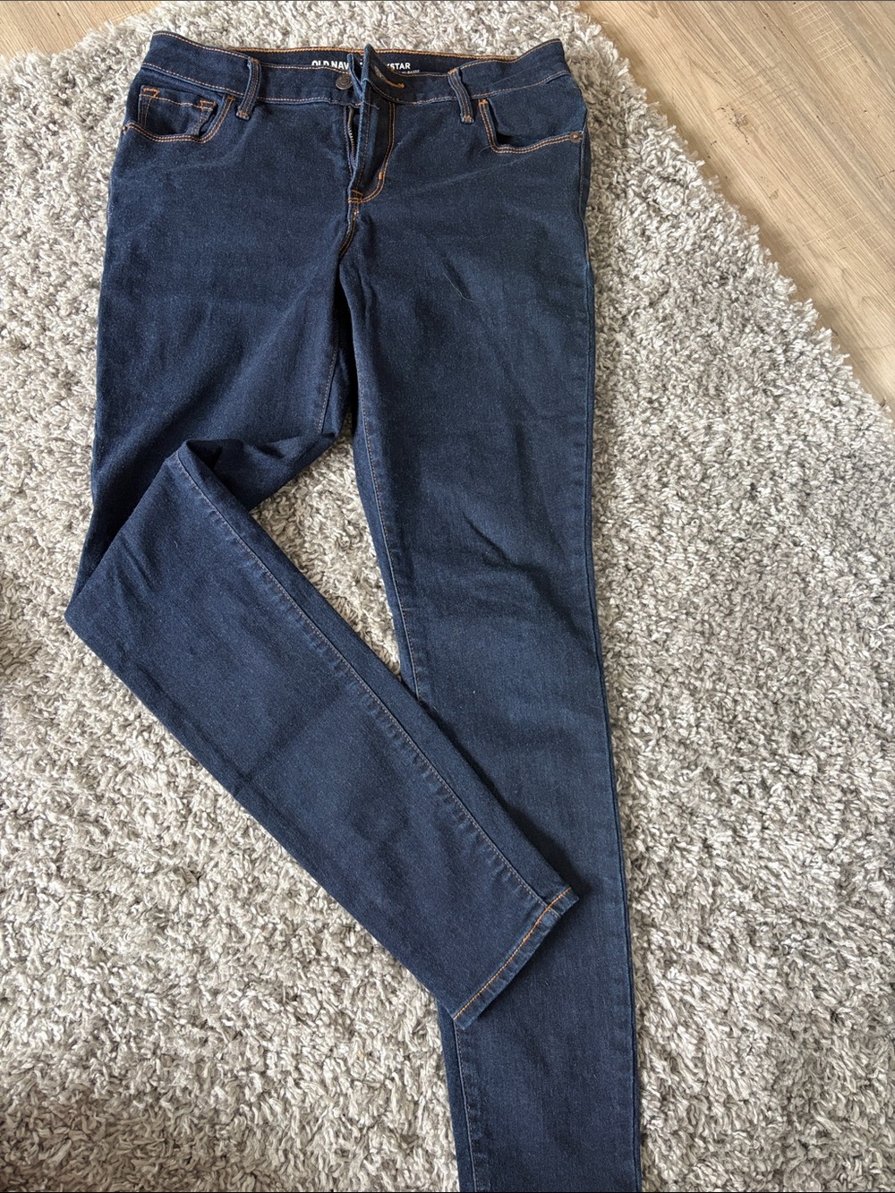 Women's Dark Blue Skinny Jeans - Old Navy
